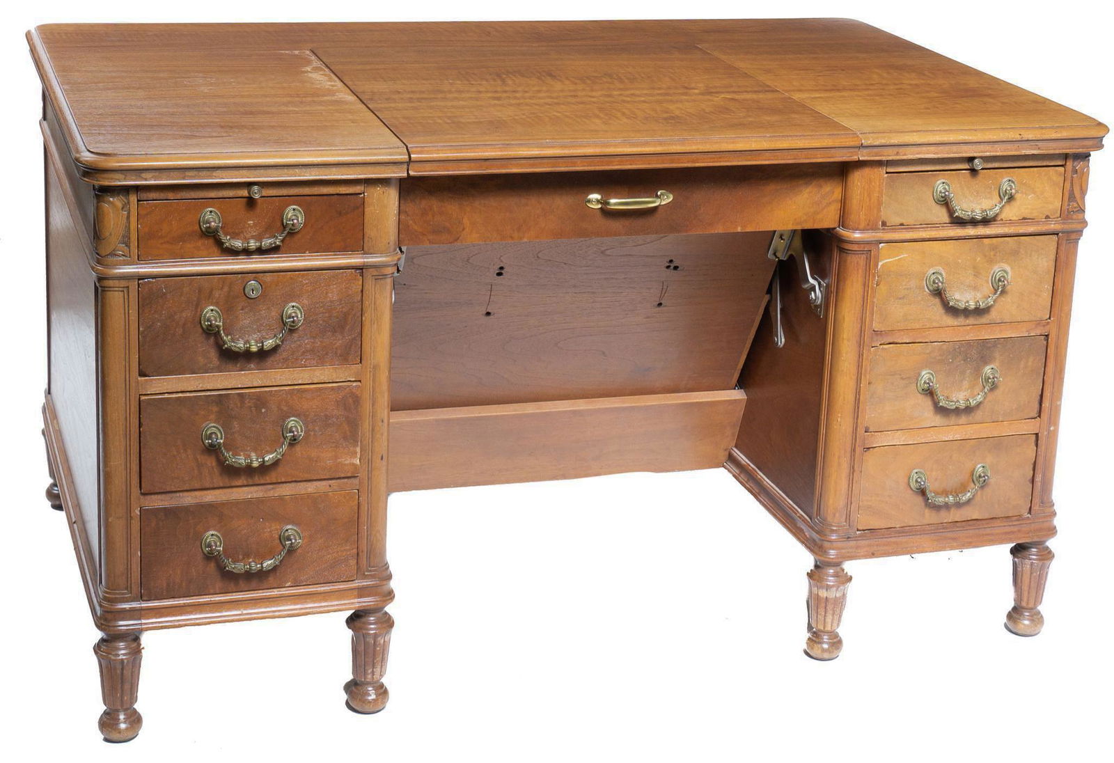 Rustic Doten-Dunton Desk with Typewriter Return (1 of 7)