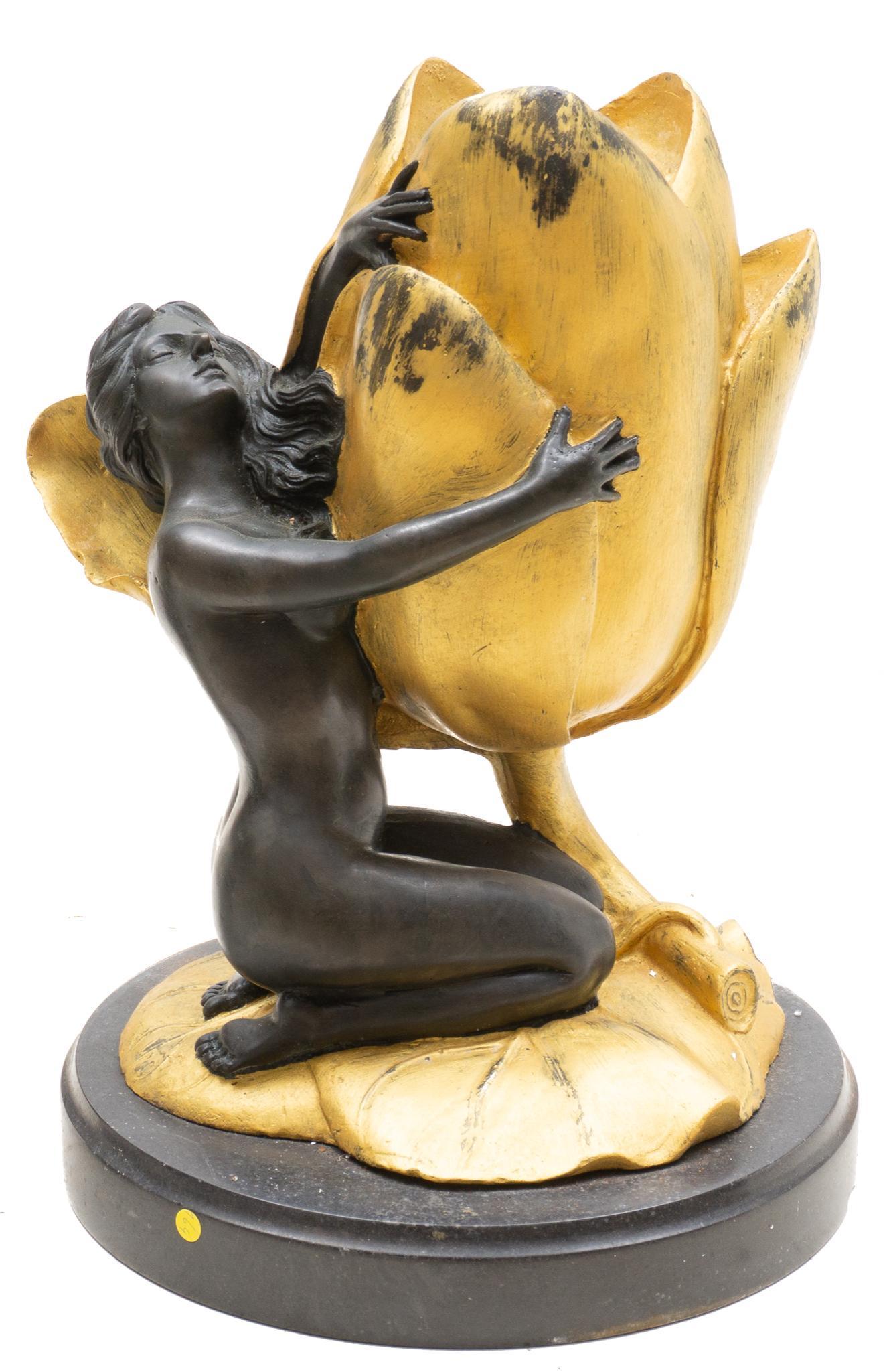 Painted Bronze Candle Holder (1 of 4)