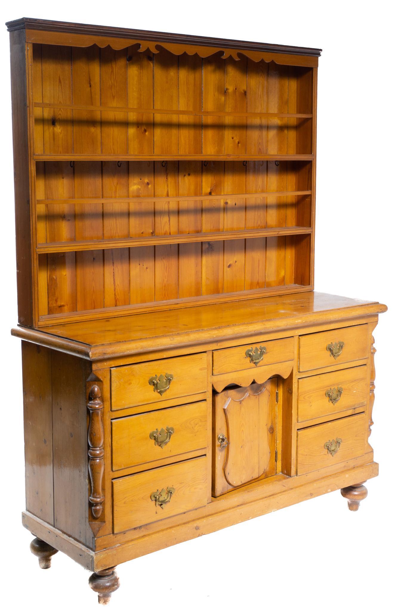 Rustic Stepback Kitchen Cabinet (1 of 4)