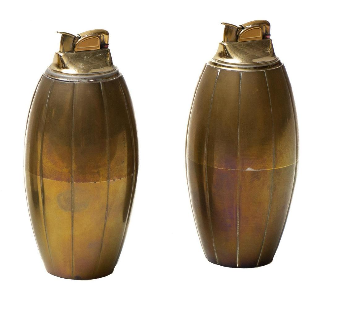 Pair of Vintage Brass Lighters (1 of 3)