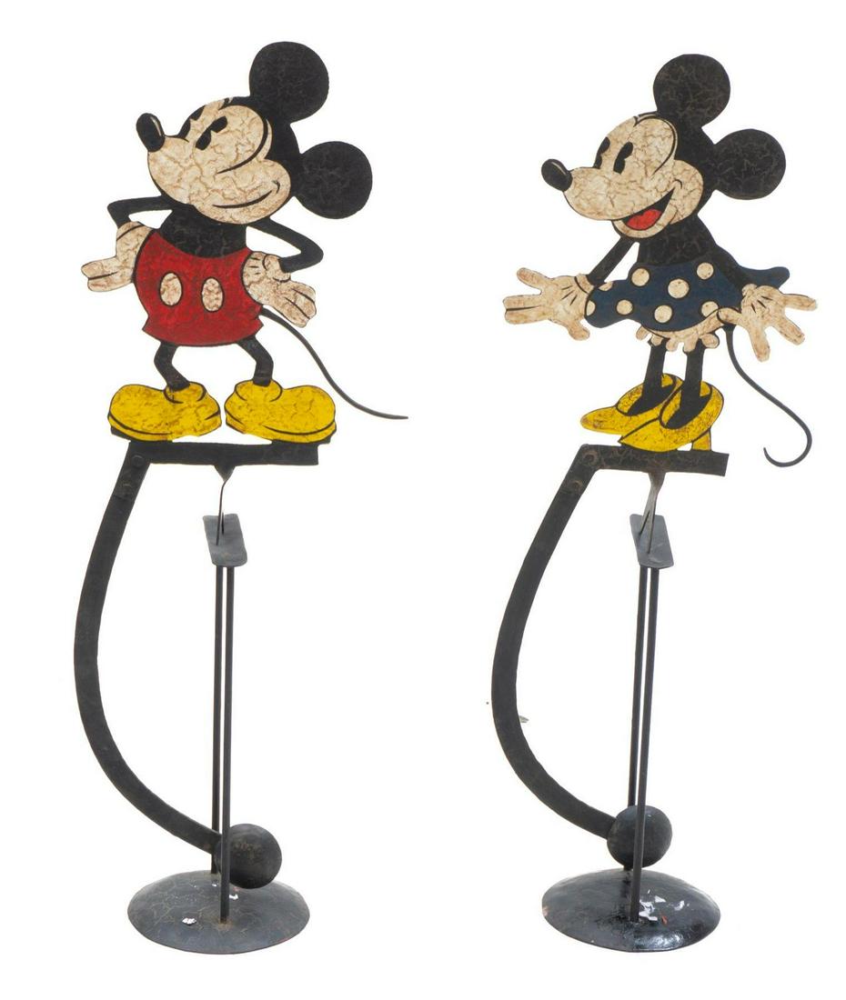 Pair of Mickey and Minnie Reproduction Balancers (1 of 3)