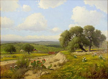 Porfirio Salinas, Red Gate Ranch, 1961, oil on canvas