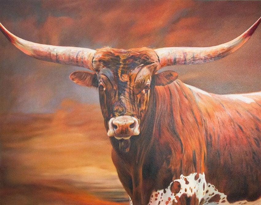 Teresa Elliott, "Spiritus II", oil on canvas, 48 x 60: Teresa Elliott, "Spiritus II", oil on canvas, 48 x 60 in. canvas size, unframed.Provenance: from the estate of Mr. William K. Anderson; purchased at Insight Gallery, Fredericksburg, Texas. Includes co