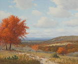 Porfirio Salinas (1910-1973), "Texas Autumn", 1967, oil