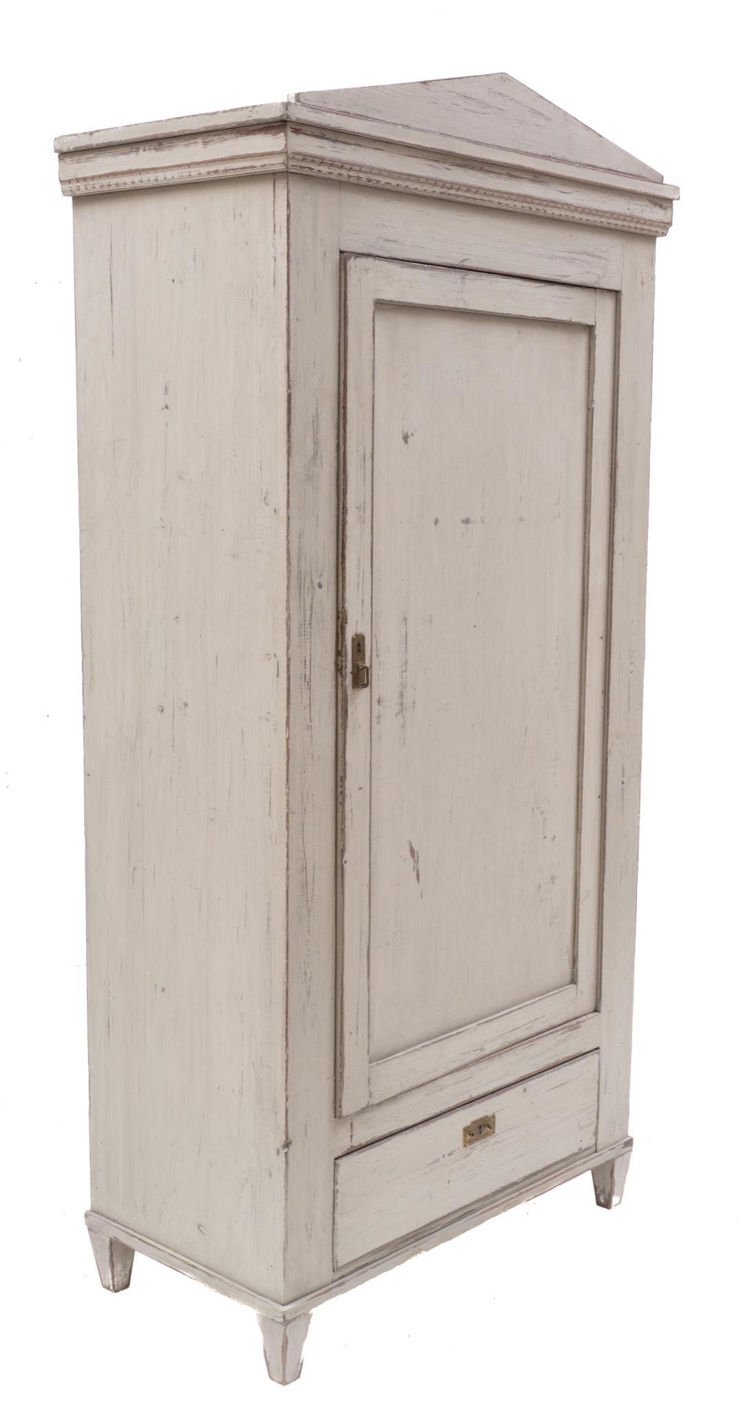 Gustavian Painted Armoire (1 of 4)