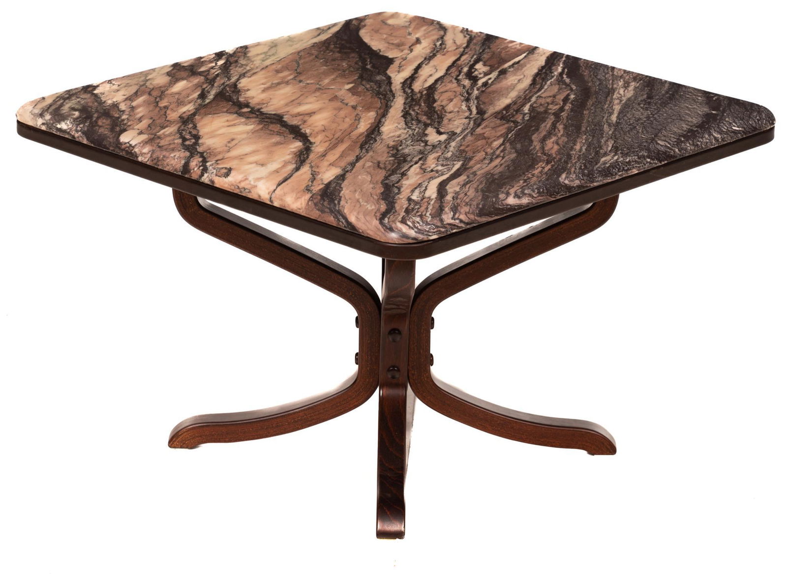 Danish Mid-Century Marble Top Coffee Table (1 of 3)