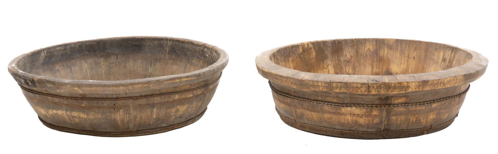 Pair of Rustic French Vineyard Harvest Bowls (1 of 4)