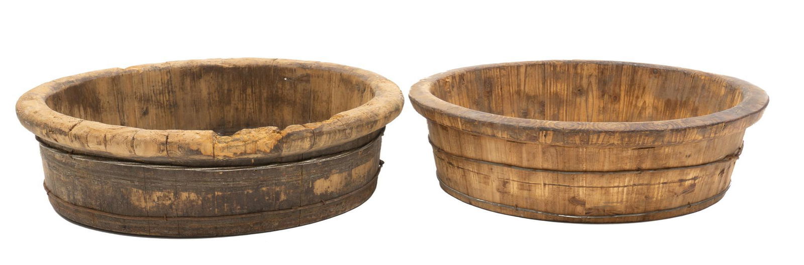 Pair of Rustic French Vineyard Harvest Bowls (1 of 4)