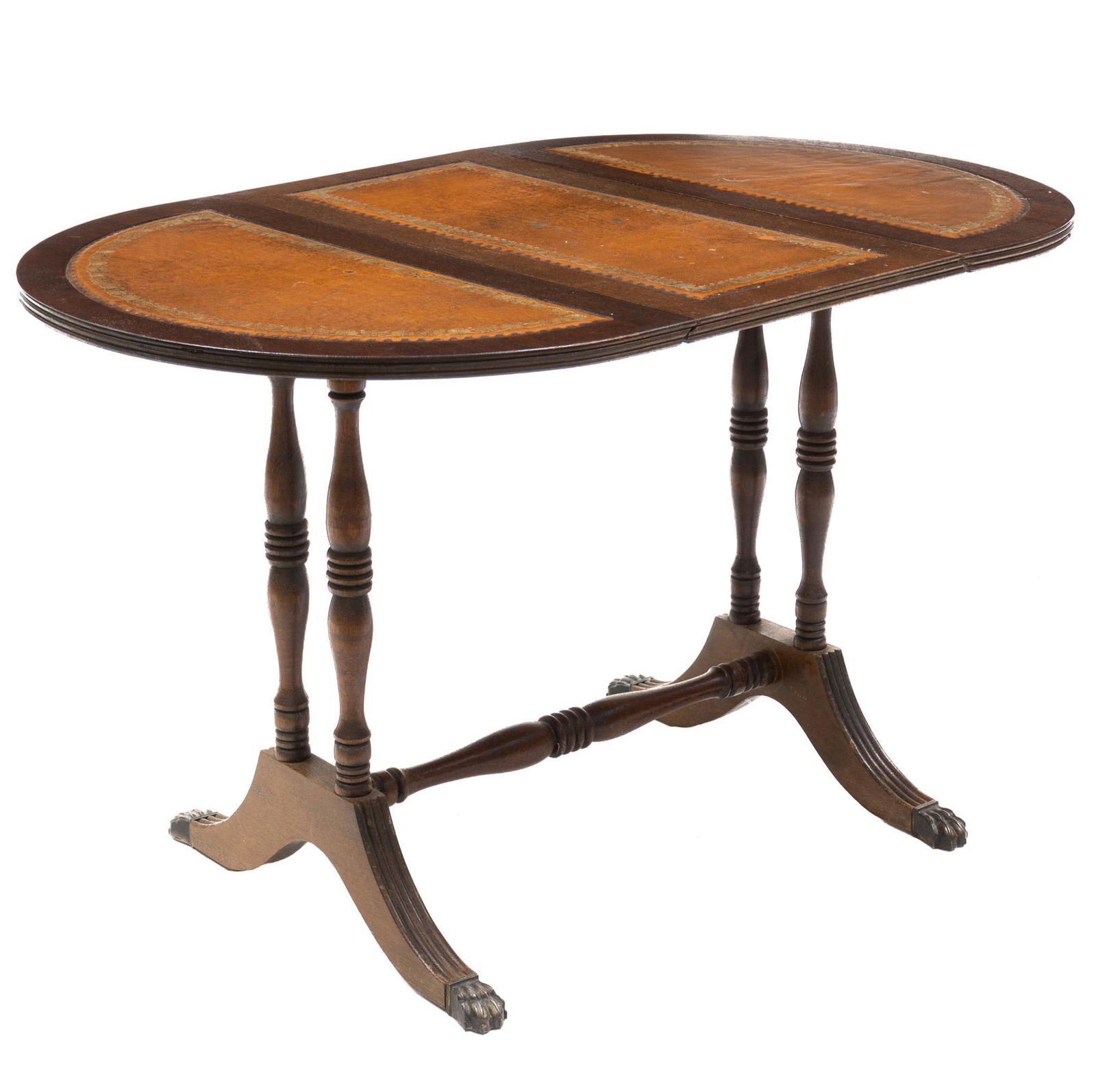 English Leather Top Gate Leg Occasional Table (1 of 3)