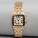 Estate Cartier 18K Gold Santos Demoiselle Ladies Watch