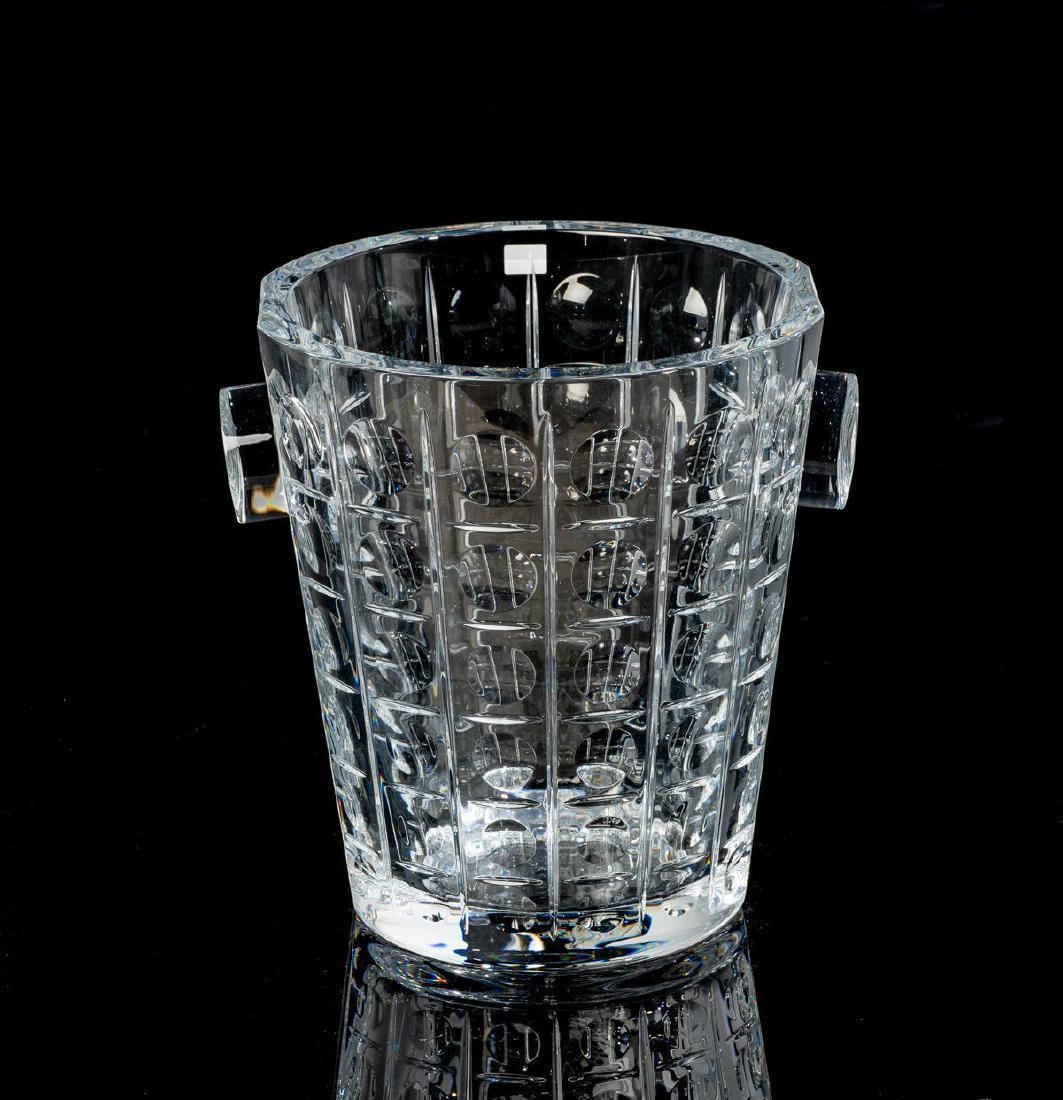 Baccarat, "Equinoxe", Crystal Champagne Bucket: Baccarat (France, 21st century), "Equinoxe", crystal champagne bucket, marked: in acid etch to the base Baccarat France, 8 x 6"