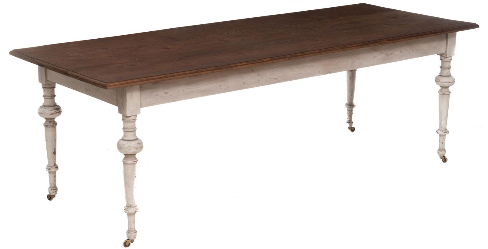 Swedish Farmhouse Dual Tone Harvest Table (1 of 3)