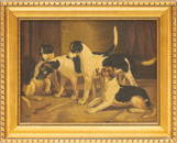 Classical Hunting Dog Portrait, Oil on Canvas