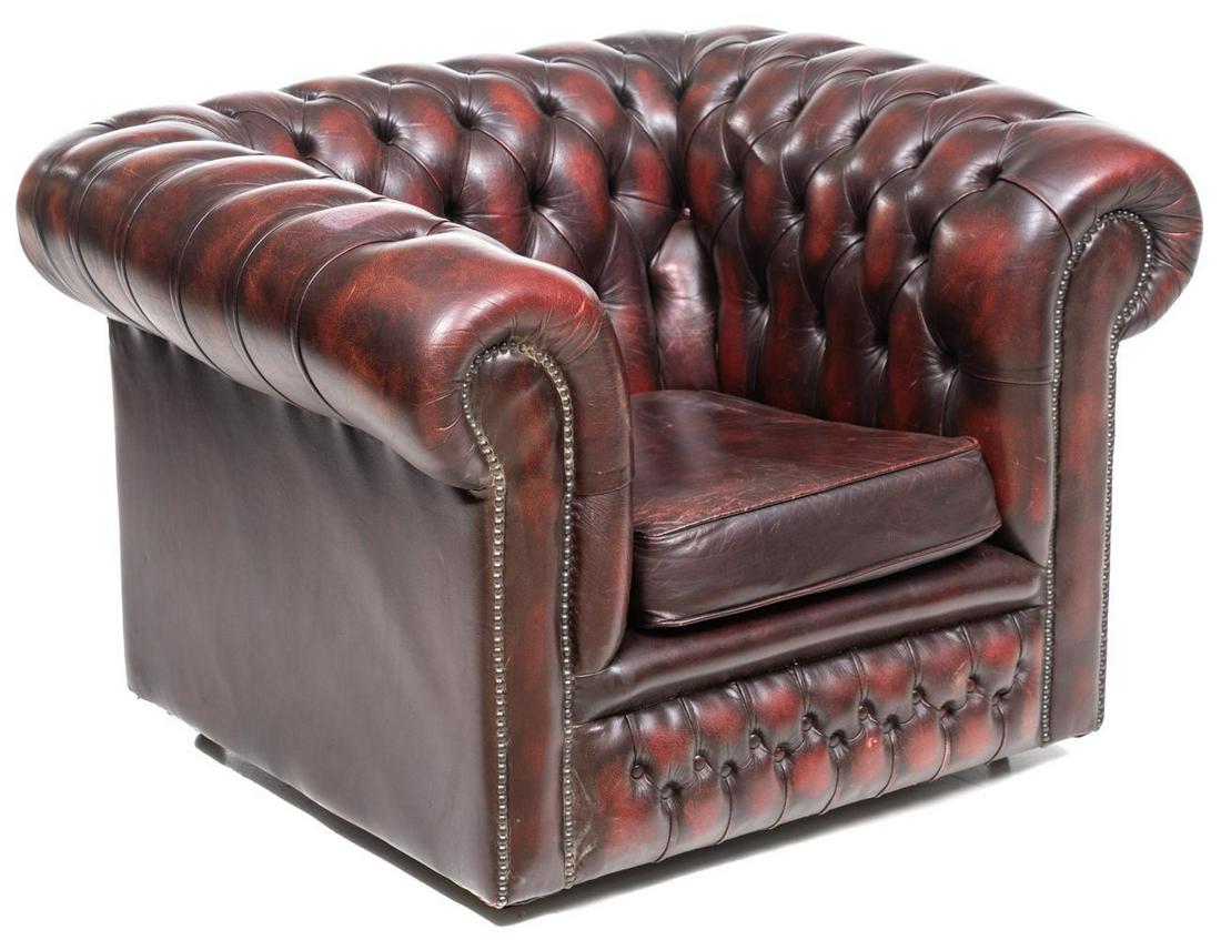 Vintage Leather Chesterfield Club Chair (1 of 3)