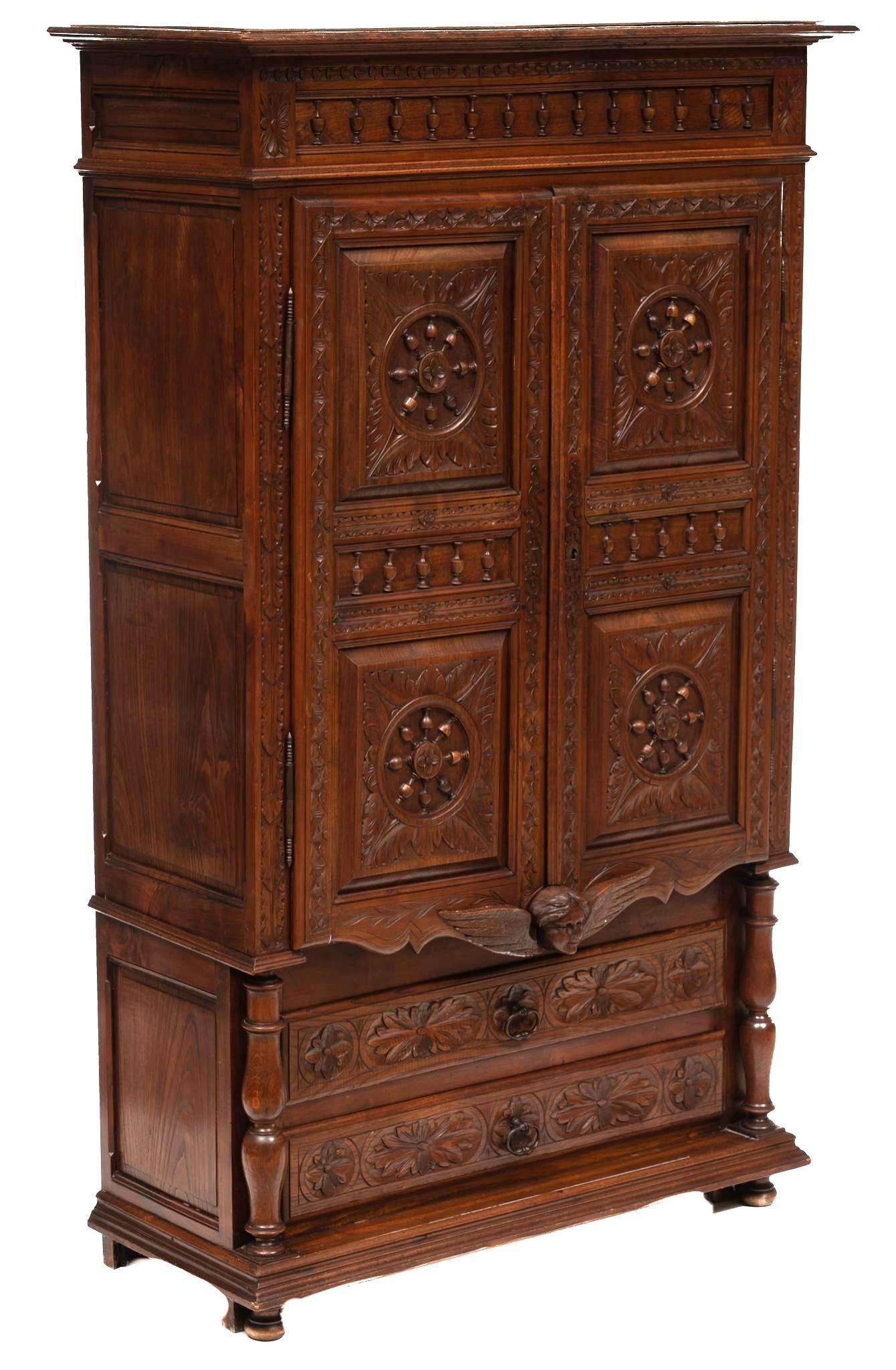 19th Century Breton Cabinet (1 of 4)