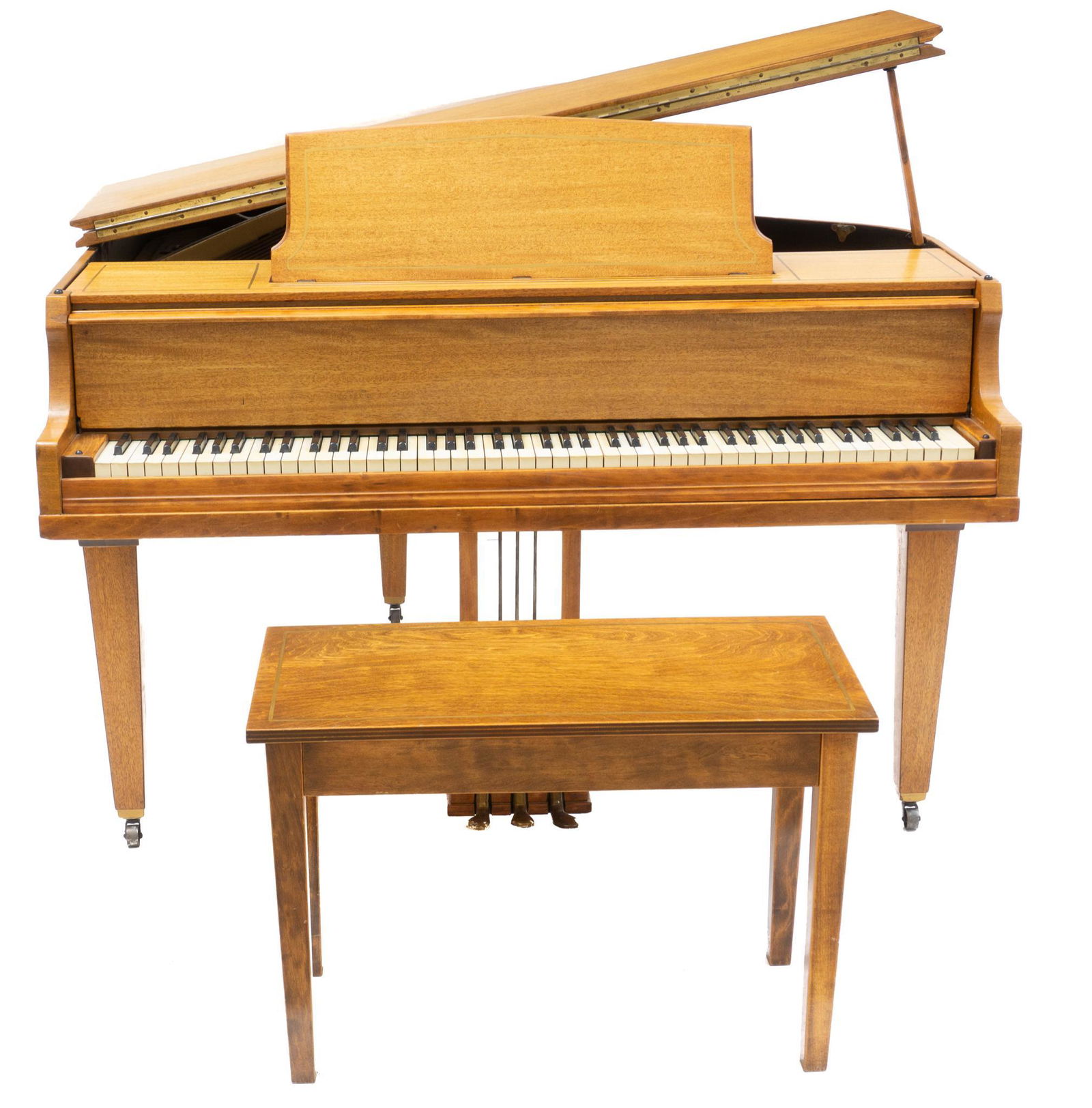 Vintage Wurlitzer Parlor Grand Piano and Bench (1 of 8)