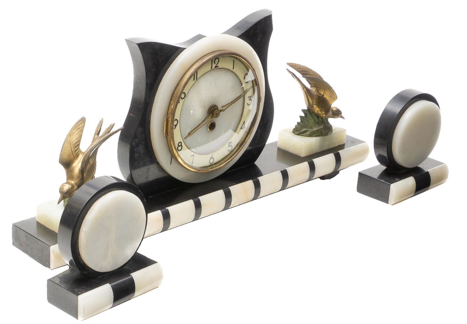 Art Deco Clock Garniture Set (1 of 3)