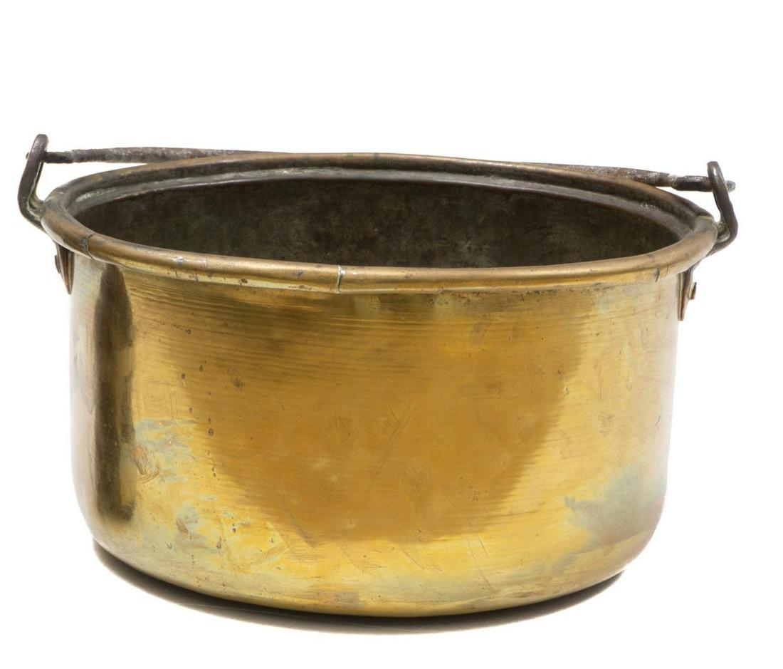Vintage French Farmhouse Copper Cauldron (1 of 4)