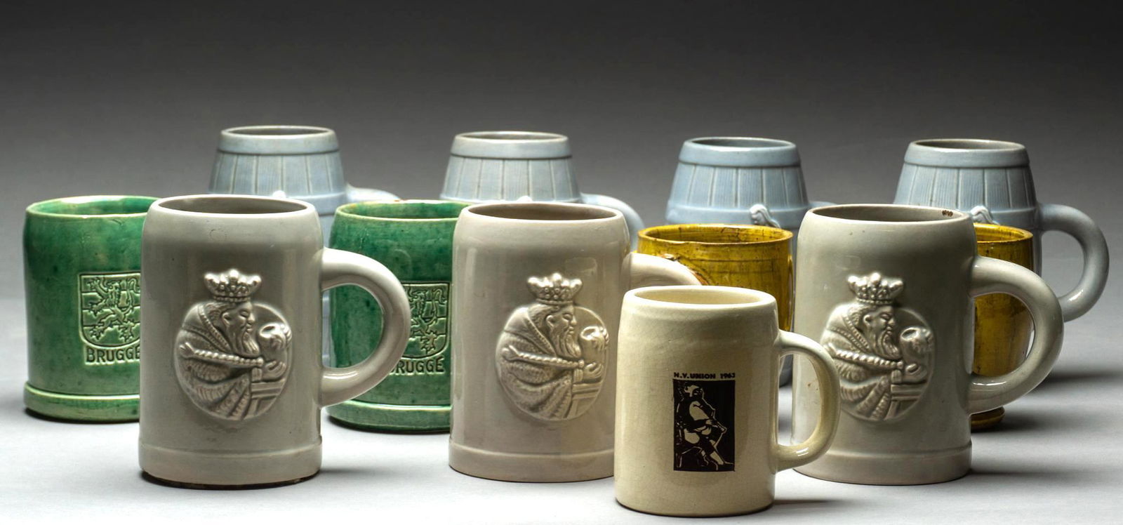 Lot of 12 Vintage Beer Steins (1 of 4)