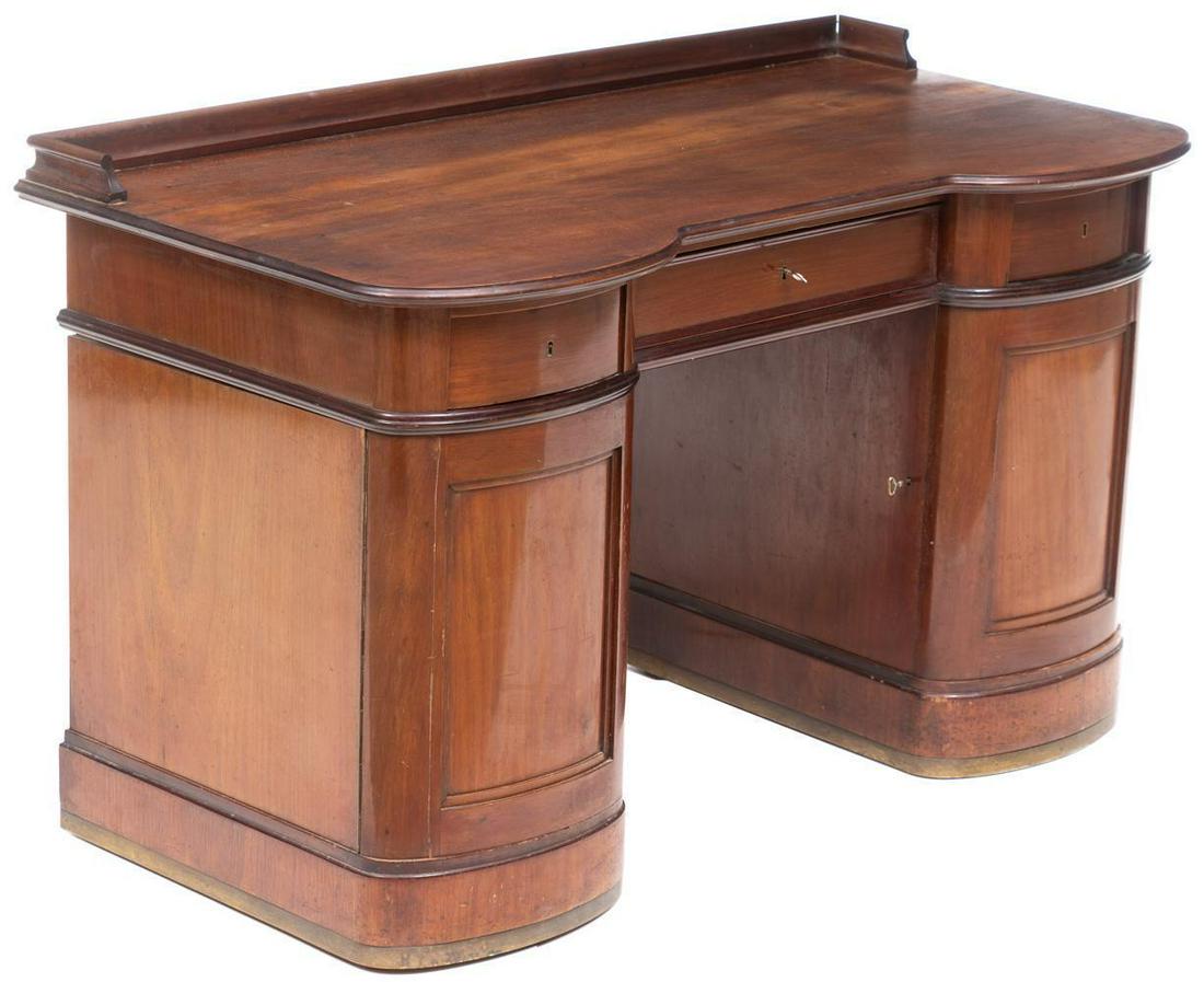 Swedish Biedermeier Knee Hole Desk (1 of 4)