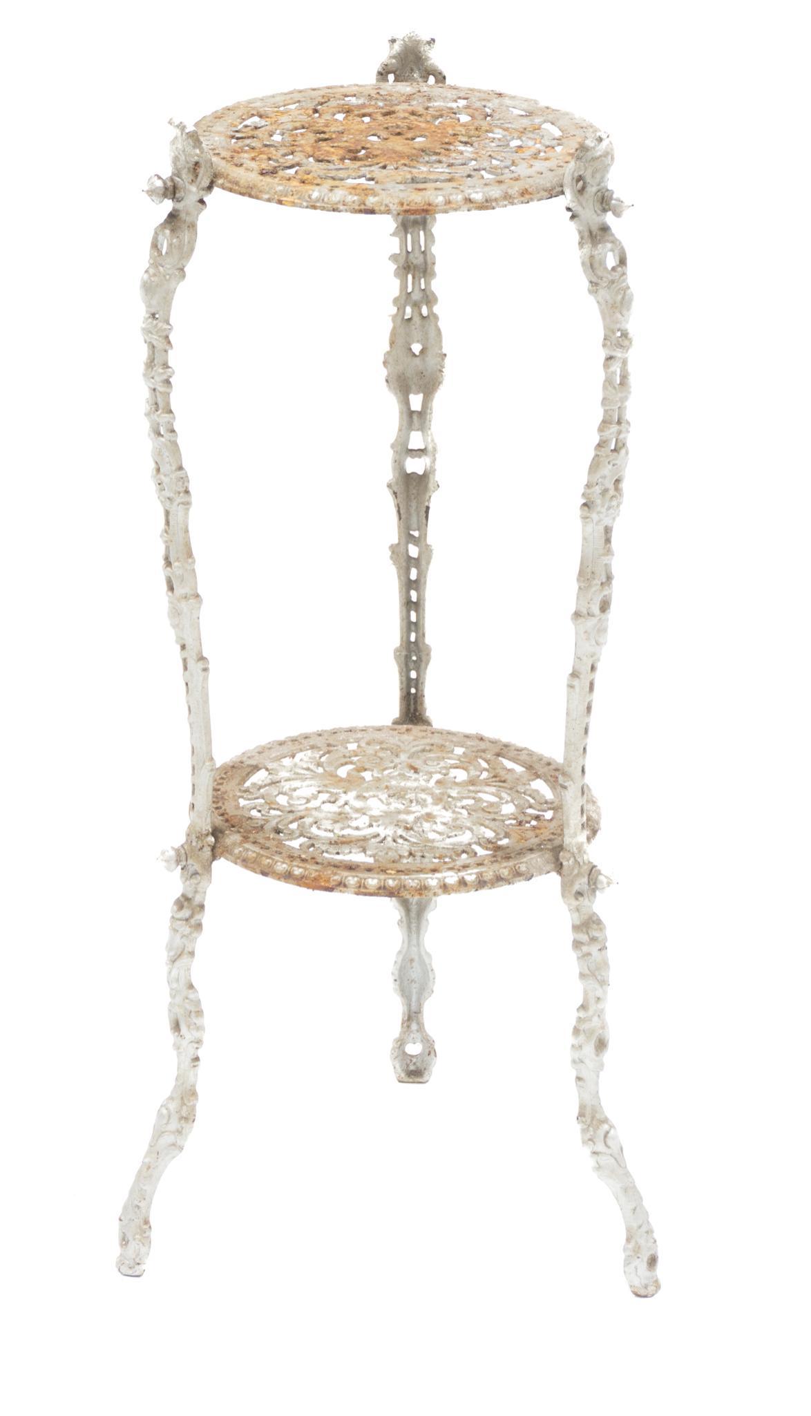 Vintage French Iron Plant Stand (1 of 2)