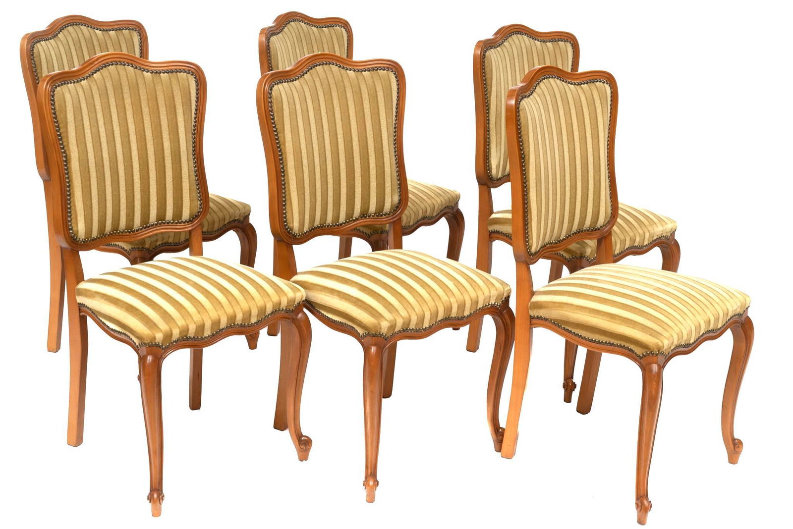 Set of 6 Louis XV Dining Chairs (1 of 3)