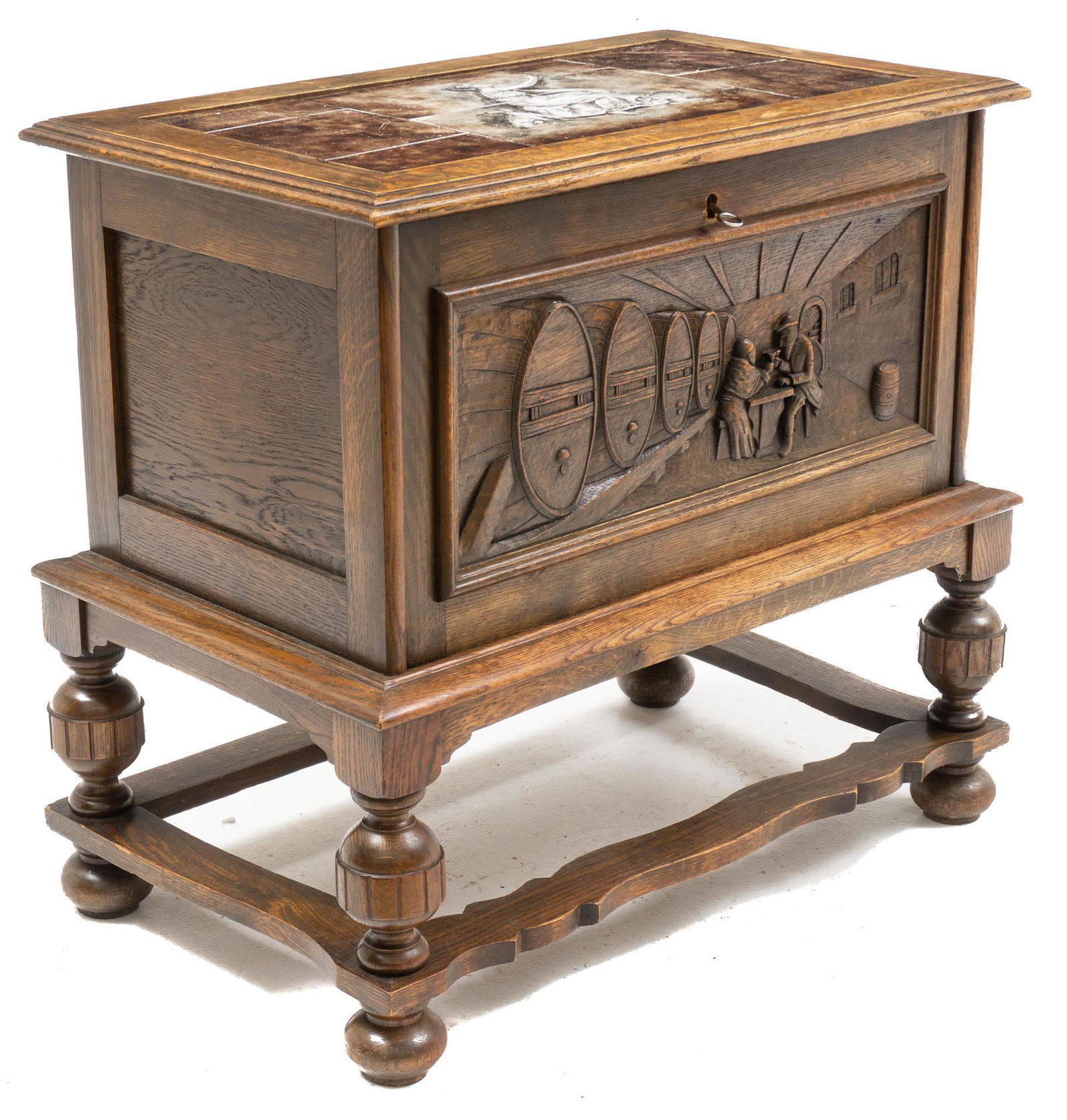 Tile Top Dutch Chest on Stand (1 of 5)