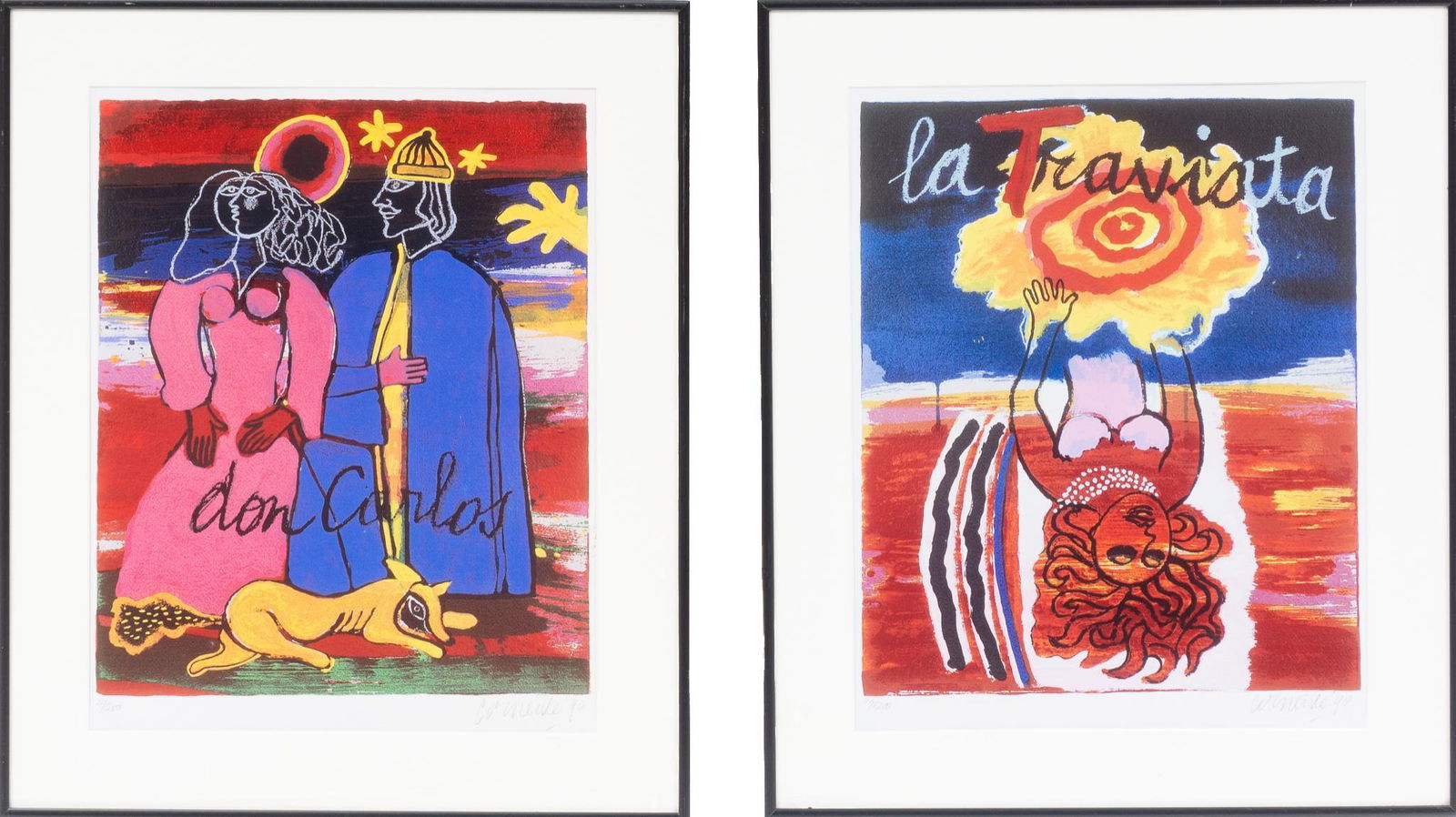 Corneille, "La Traviata", "Don Carlos", Pair (1 of 6)