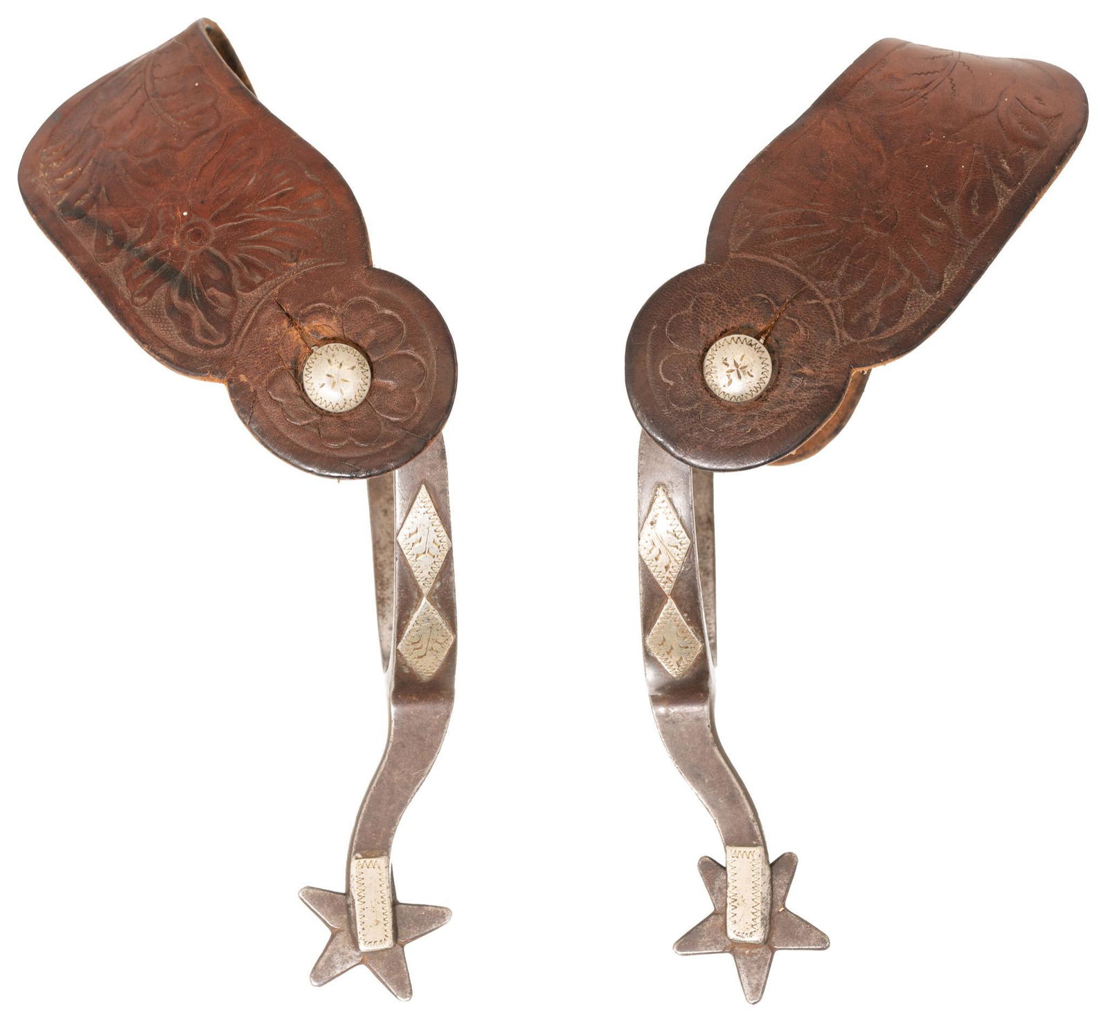 J. R. McChesney Double Diamond Pattern Spurs (1 of 4)