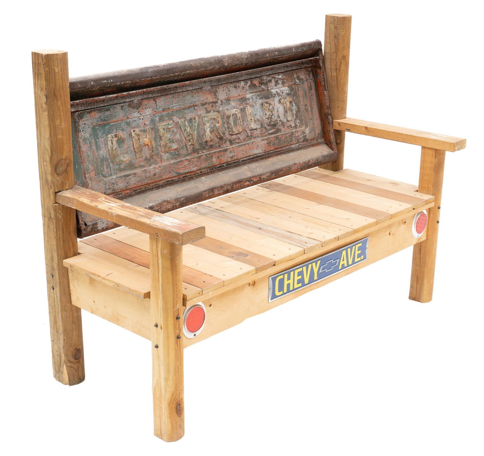 Vintage Chevrolet Truck Tailgate Turned Bench (1 of 3)