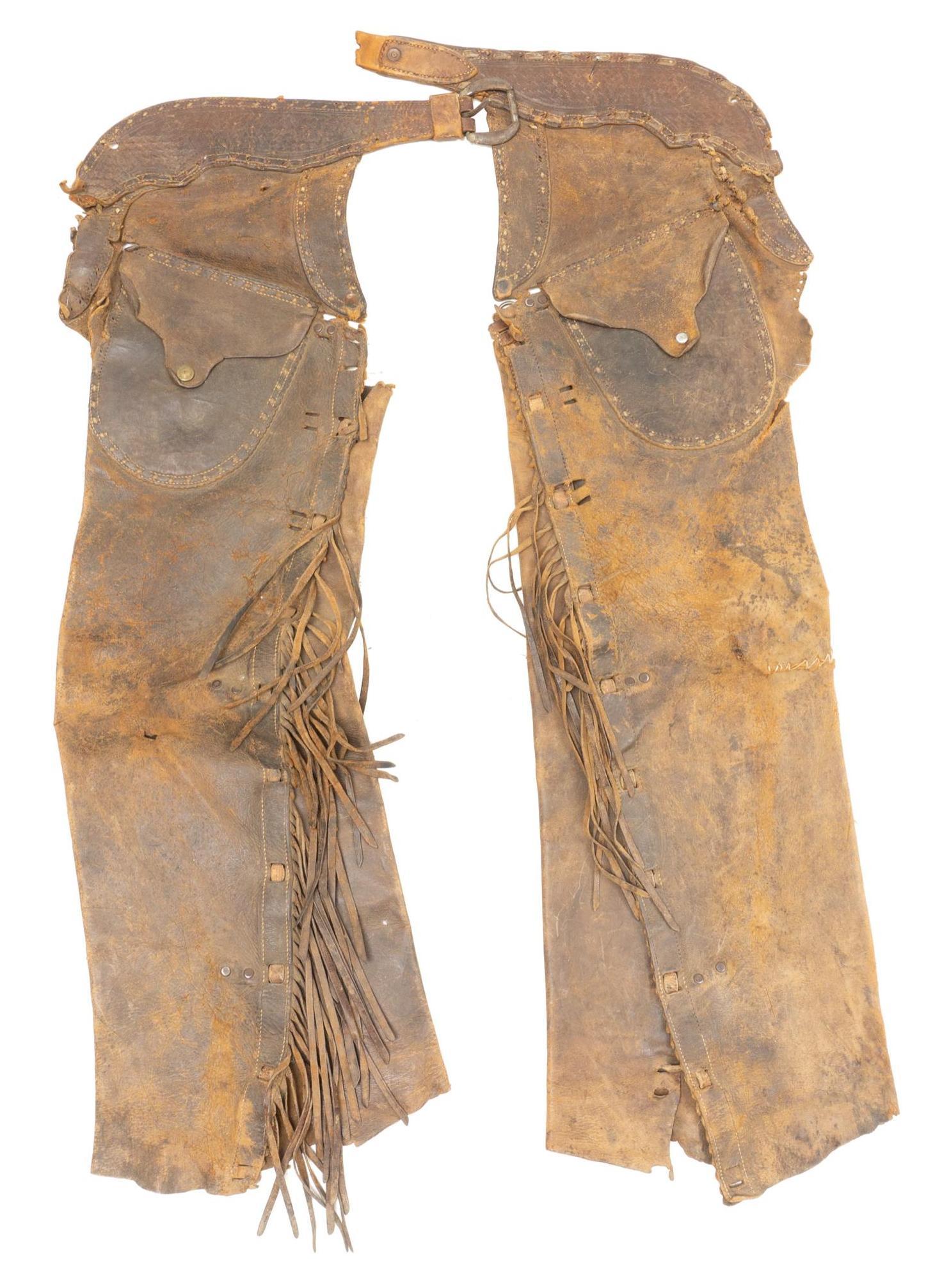 Early Texas Leather Cowboy Chaps (1 of 3)