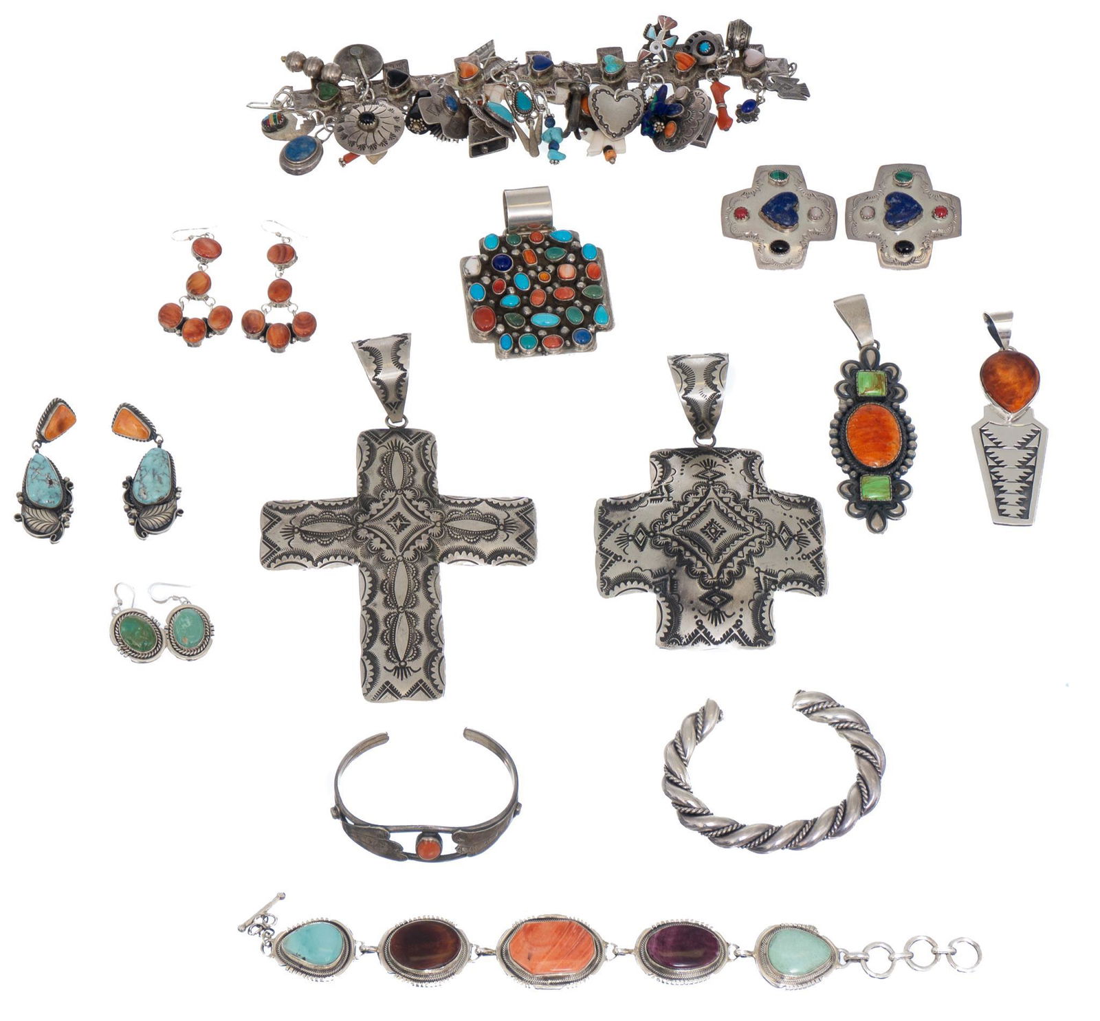 Lot of 13 Vintage Western Costume Jewelry (1 of 5)