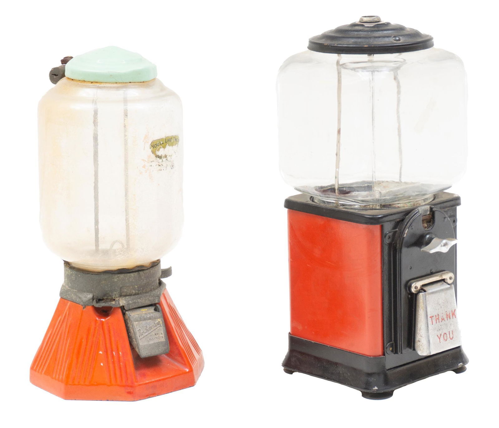2 Northwestern Coin Operated Gumball Machines (1 of 5)