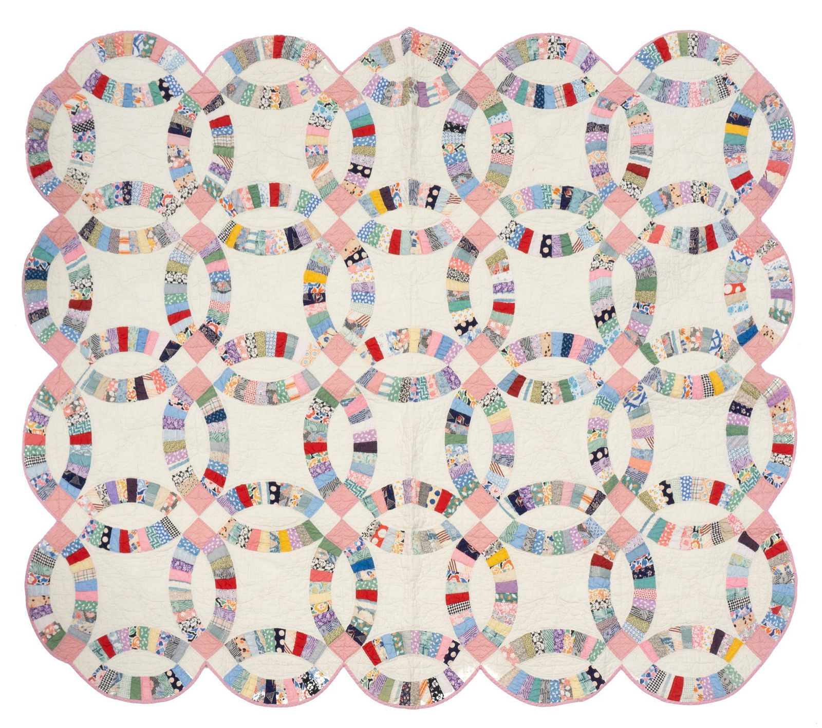 American Double Wedding Ring Quilt (1 of 2)