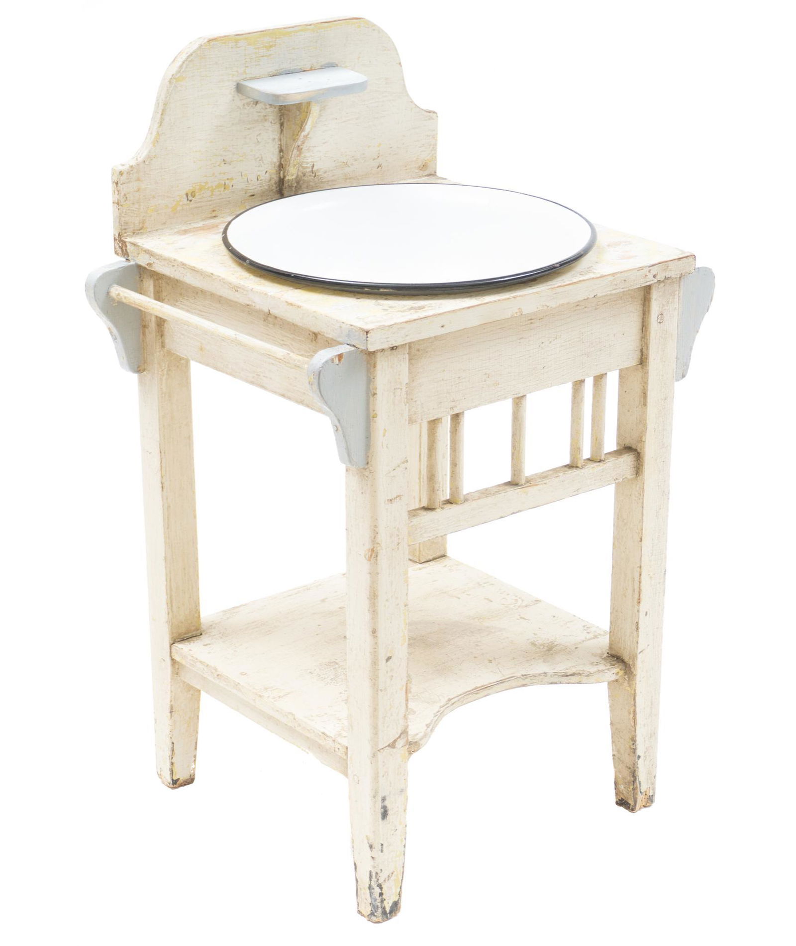 Vintage Wash Stand with Enamel Basin (1 of 3)