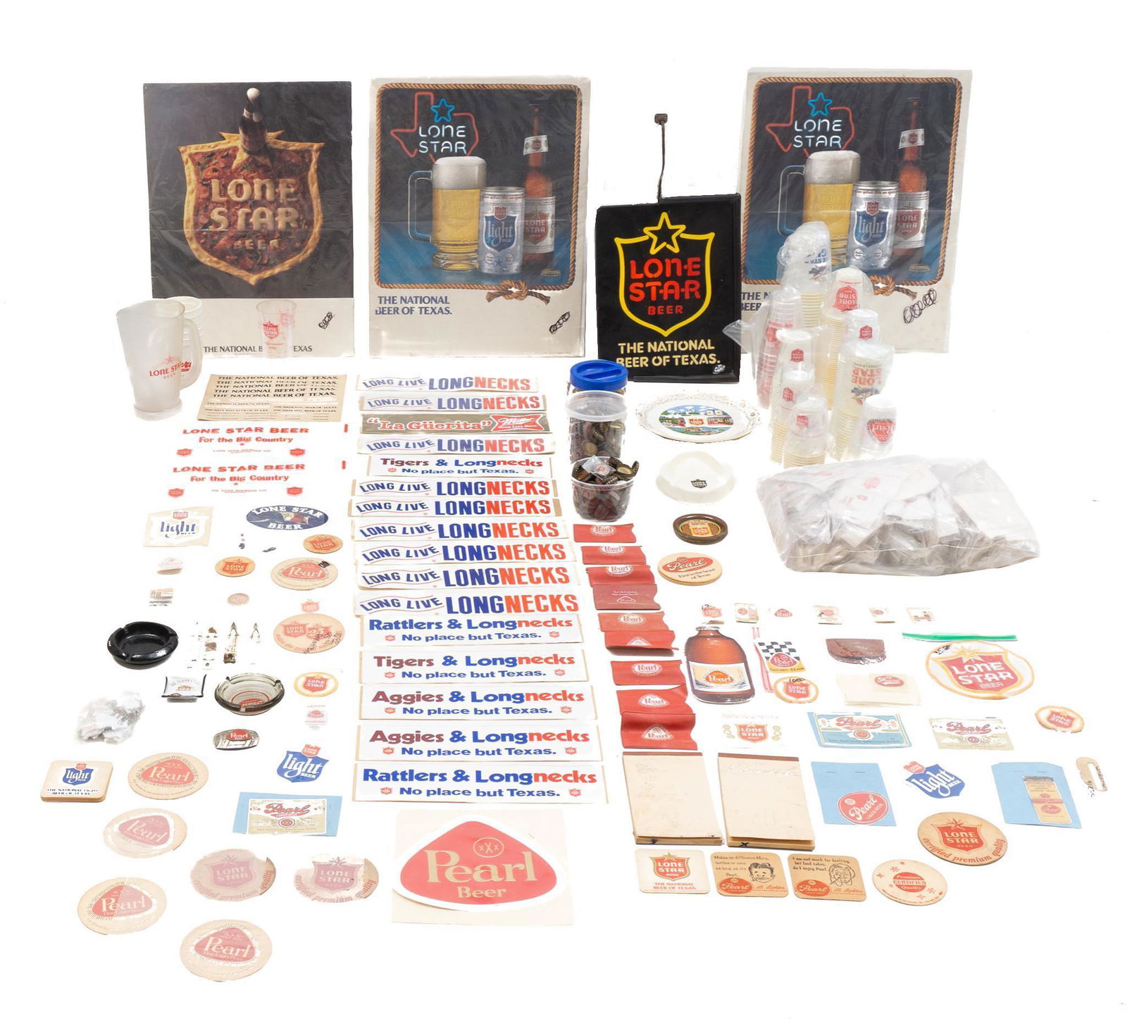 Lot of 115 Lone Star Beer Advertising Memorabilia (1 of 4)