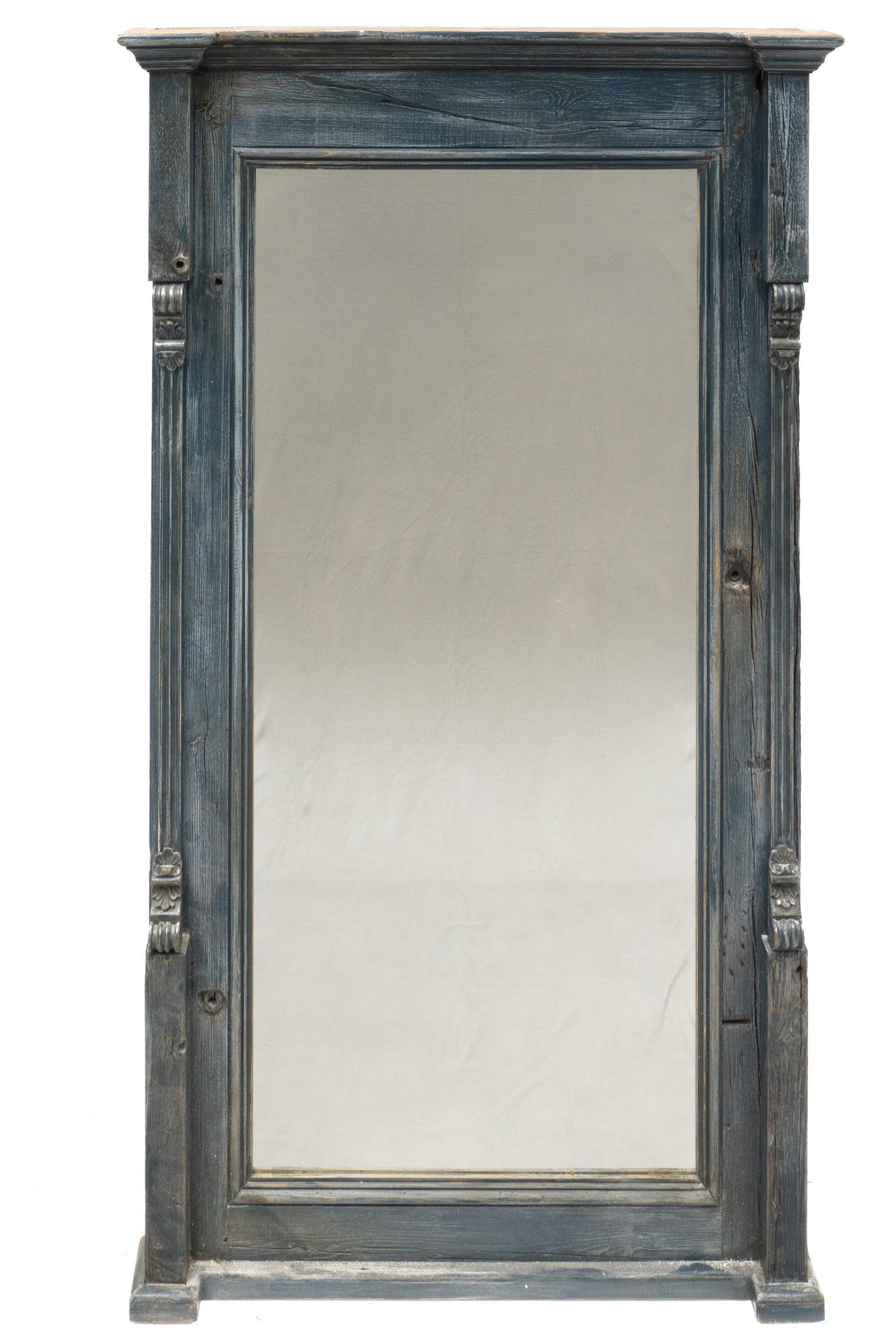 Rustic Full Length Mirror: Rustic wooden framed full length mirror 76 x 39" We happily provide seamless shipping services on everything we sell. Please email us at shipping@vogtauction.com or call 210-822-6155 for more in