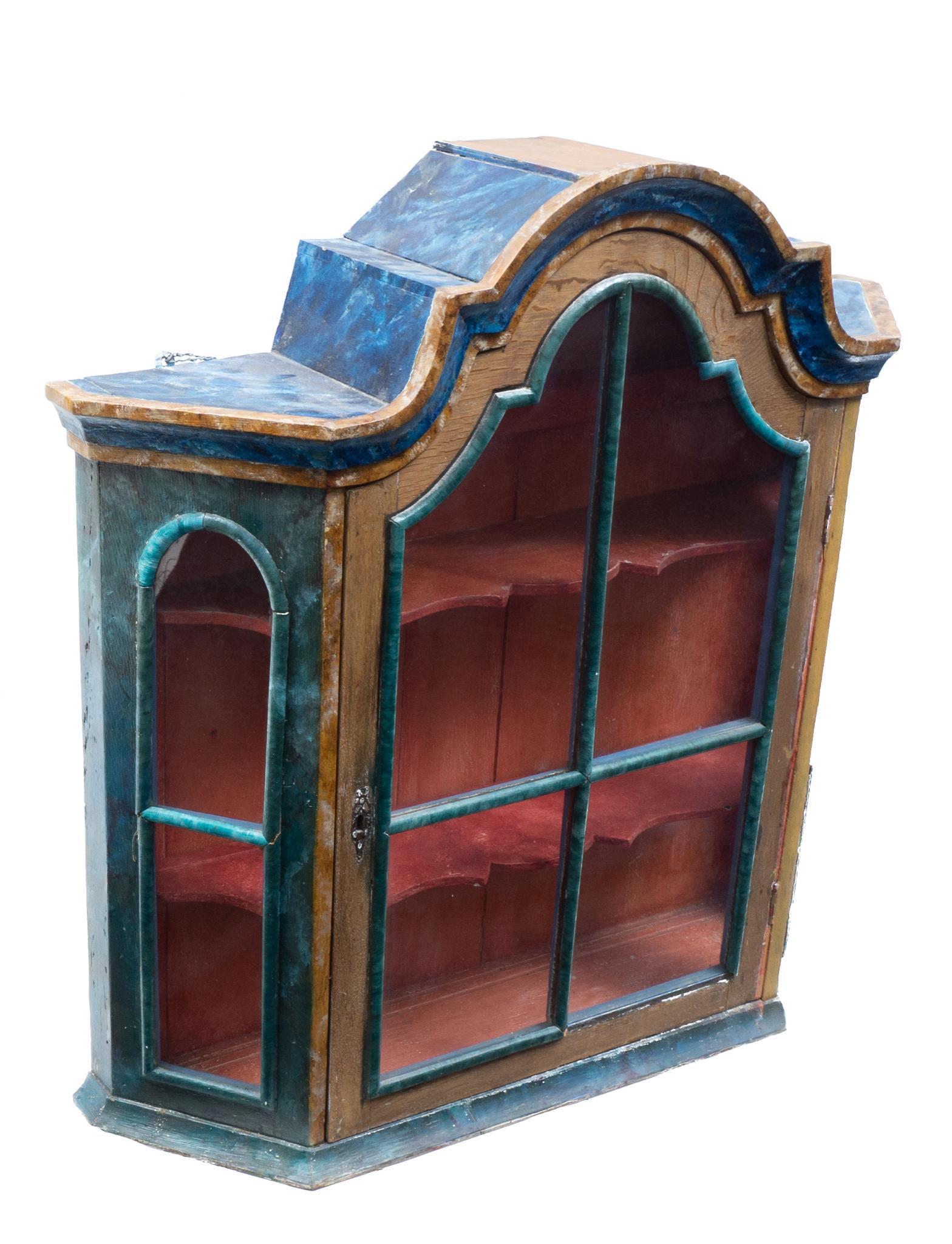 Vintage Wall Hanging Display Cabinet (1 of 4)