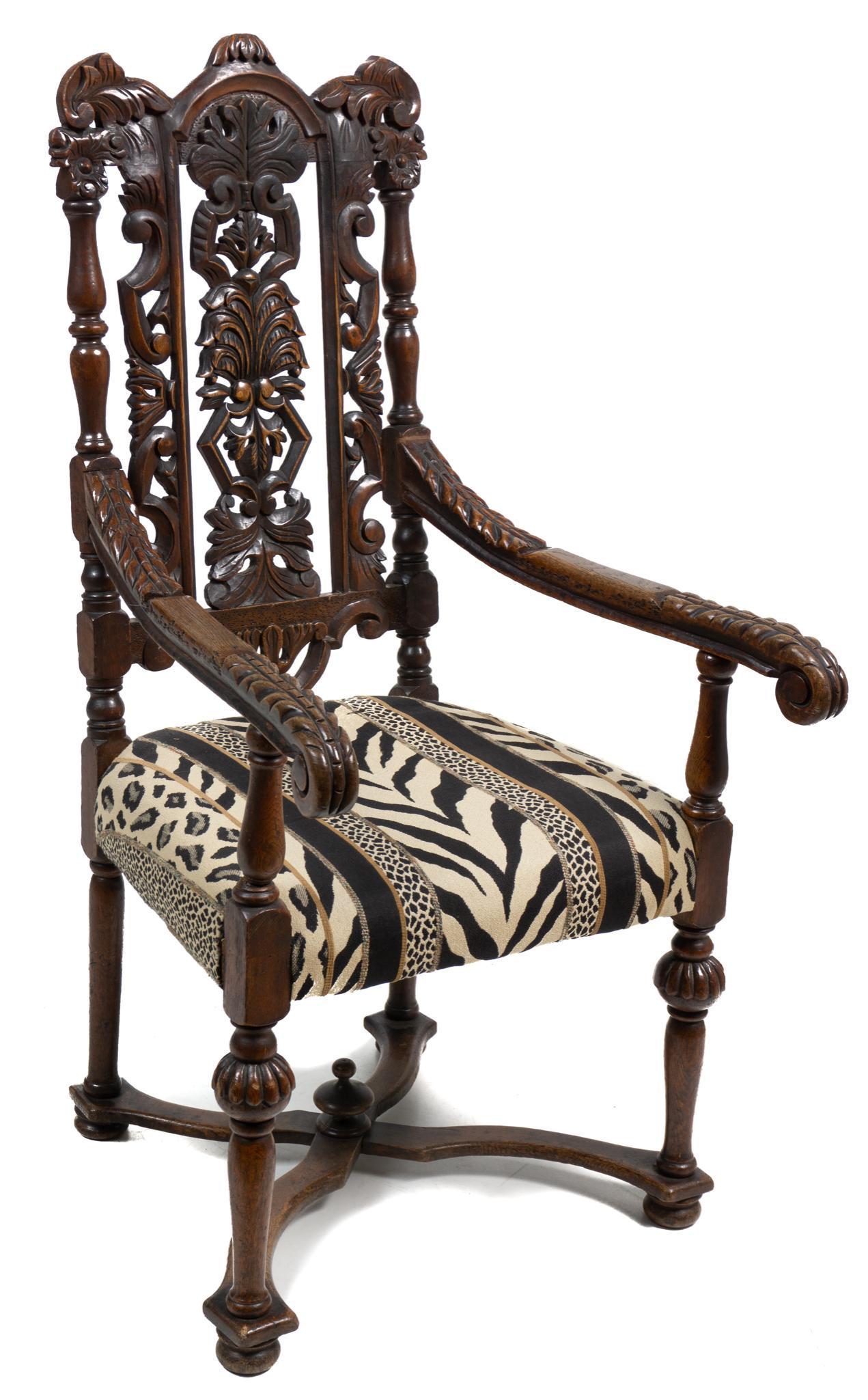 Carved French Castle Chair (1 of 3)