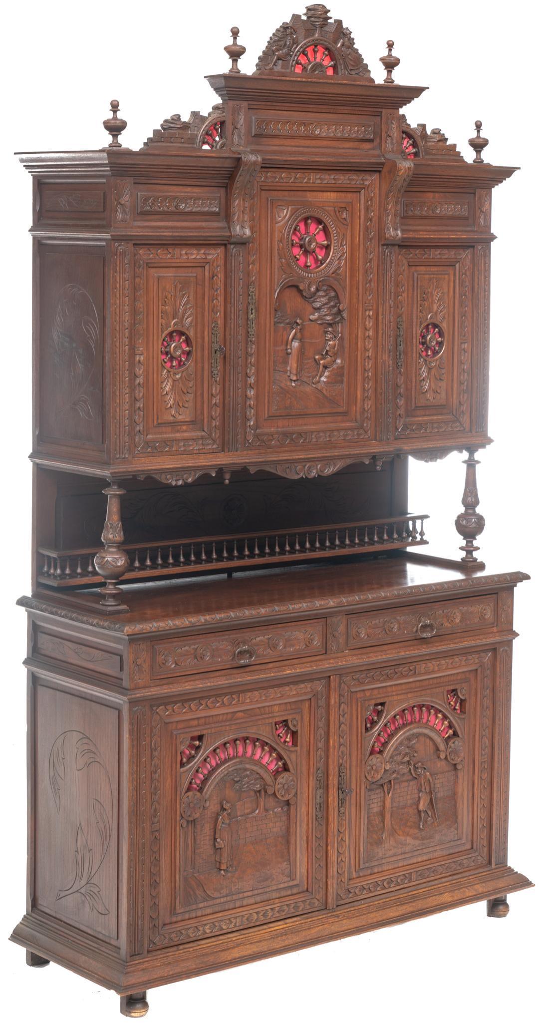 19th C. Breton Cabinet (1 of 4)