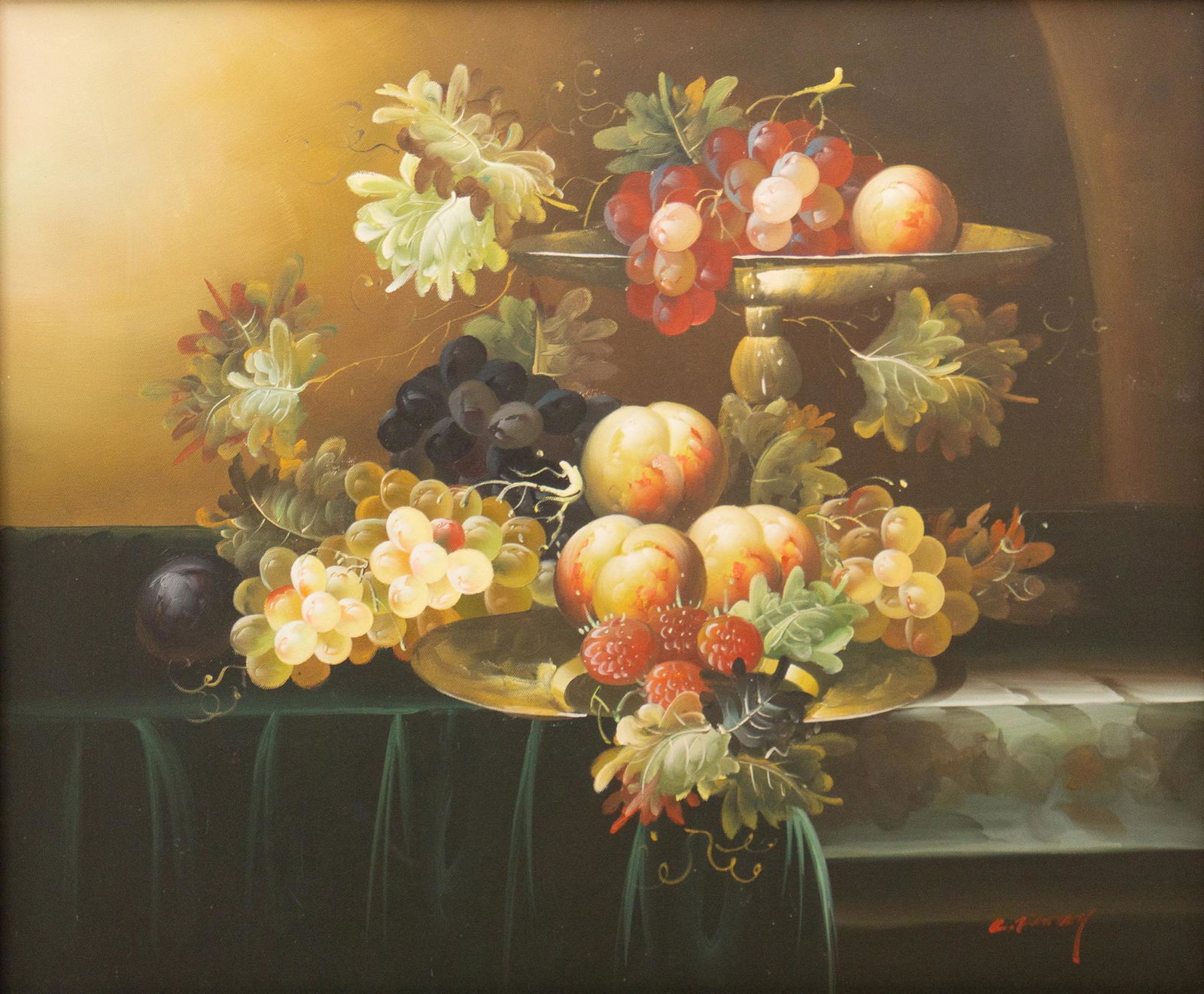 Bowl of Fruit, Oil on Canvas (1 of 4)