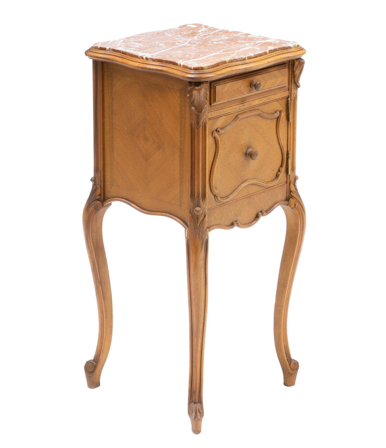 Louis XV Style Marble Top Night Stand (1 of 4)
