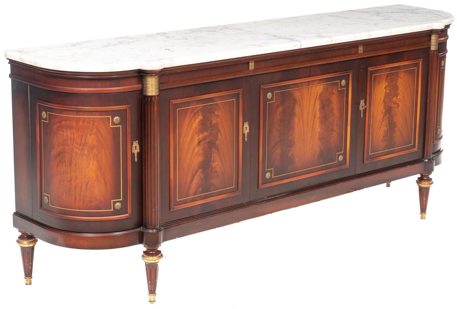 Louis XV Style Marble Top Enfilade (1 of 4)