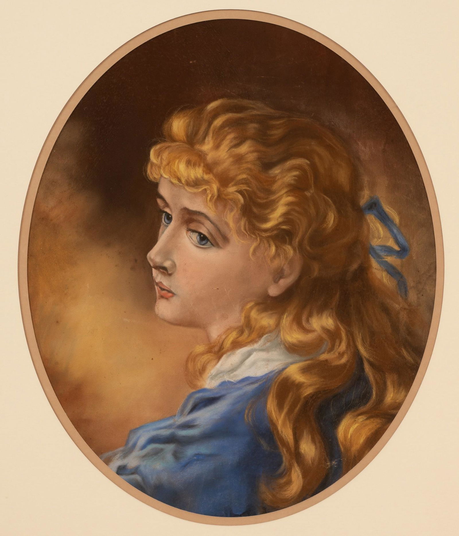 Portrait of a Girl, Pastel on Paper (1 of 4)