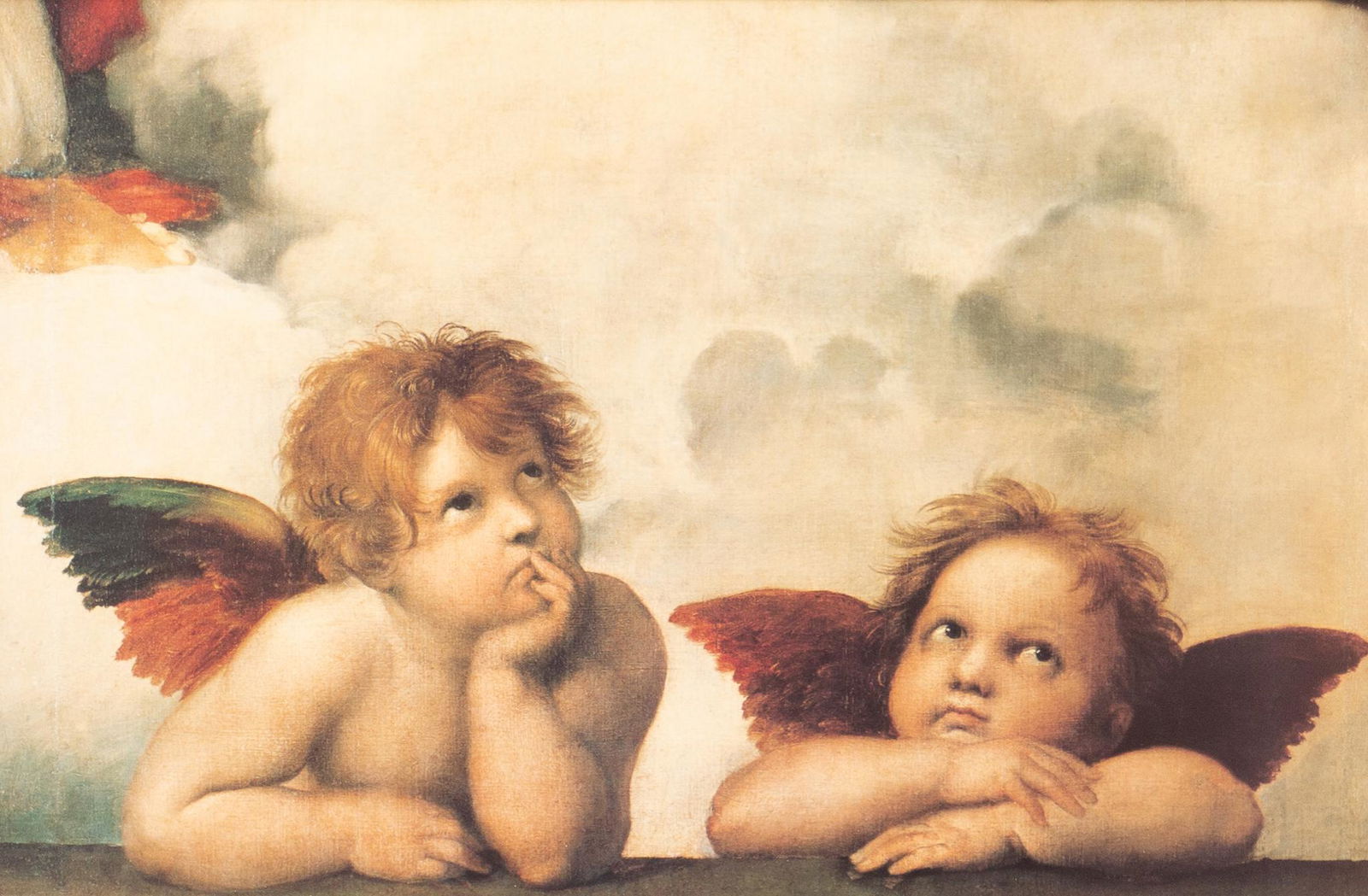 Raffaello Sanzio Raphael (1483-1520), "Two Cherubs" (1 of 3)