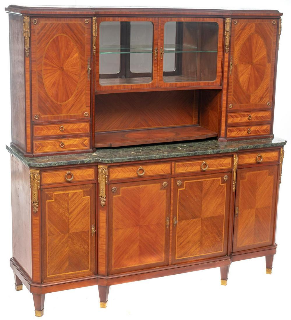 Louis XVI Style Marble Top Buffet (1 of 4)