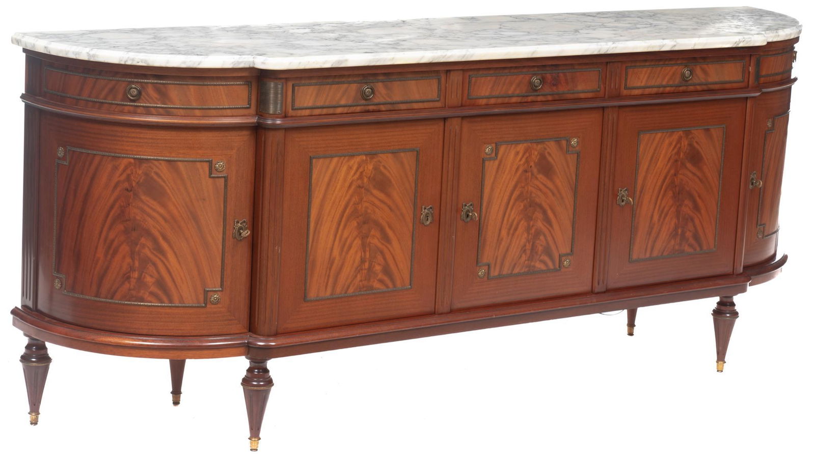 Louis XVI Style Marble Top Enfilade (1 of 4)