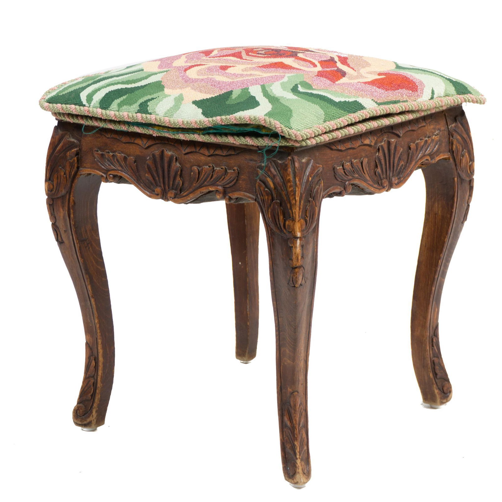 French Provincial Foot Stool (1 of 3)
