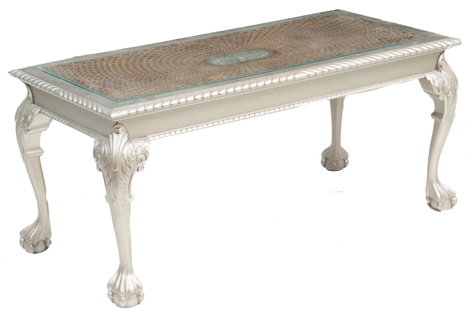 French Empire Bregere Work Coffee Table (1 of 3)