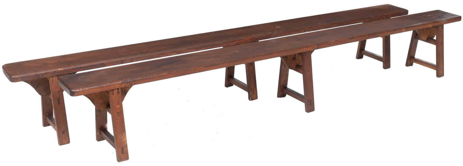 Pair of Vintage School Yard Benches (1 of 3)